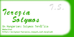 terezia solymos business card